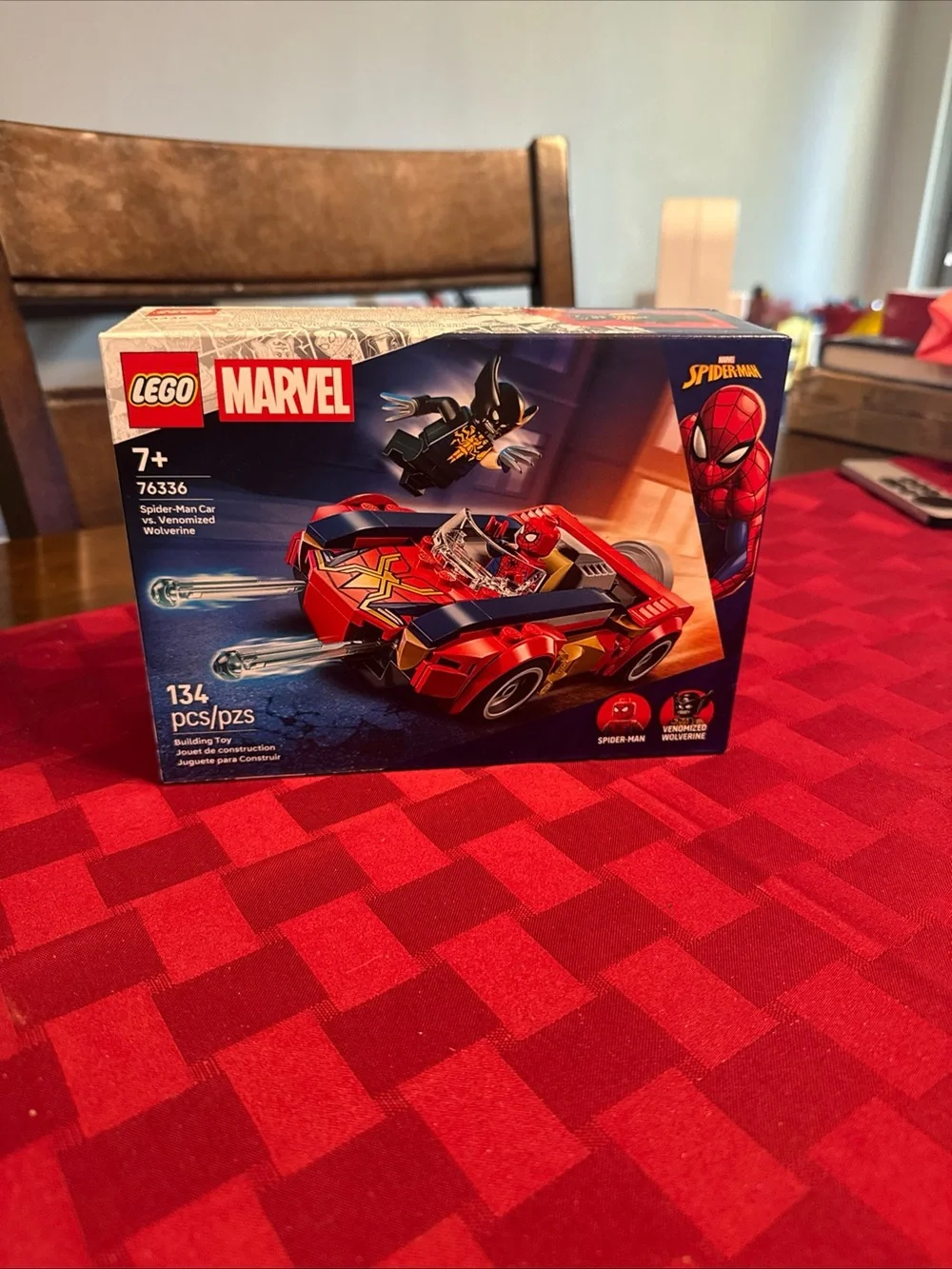 Marvel Spider-Man Red Toy Race Car with Mini Figures